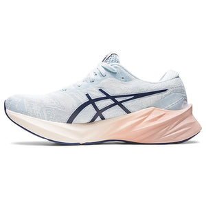Asics Women's Novablast 3 Nagino Running Shoes Sky / Cream - achilles heel