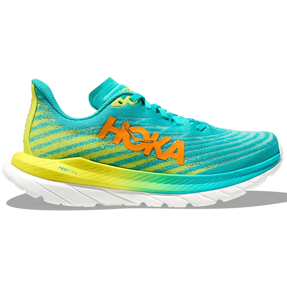 Hoka Men's Mach 5 Running Shoes Ceramic / Evening Primrose - achilles heel