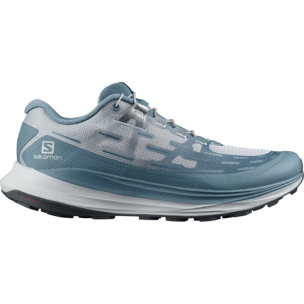 Salomon Women's Ultra Glide Trail Running Shoes Bluestone / Pearl Blue - achilles heel