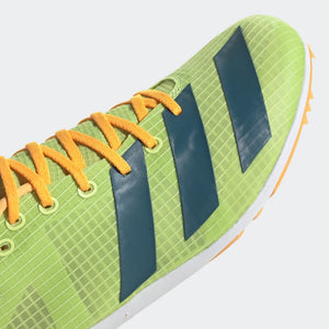 adidas Distancestar Running Spikes Pulse Lime / Real Teal / Flash Orange - achilles heel