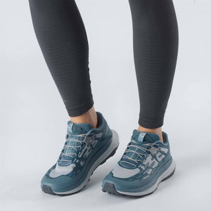 Salomon Women's Ultra Glide Trail Running Shoes Bluestone / Pearl Blue - achilles heel