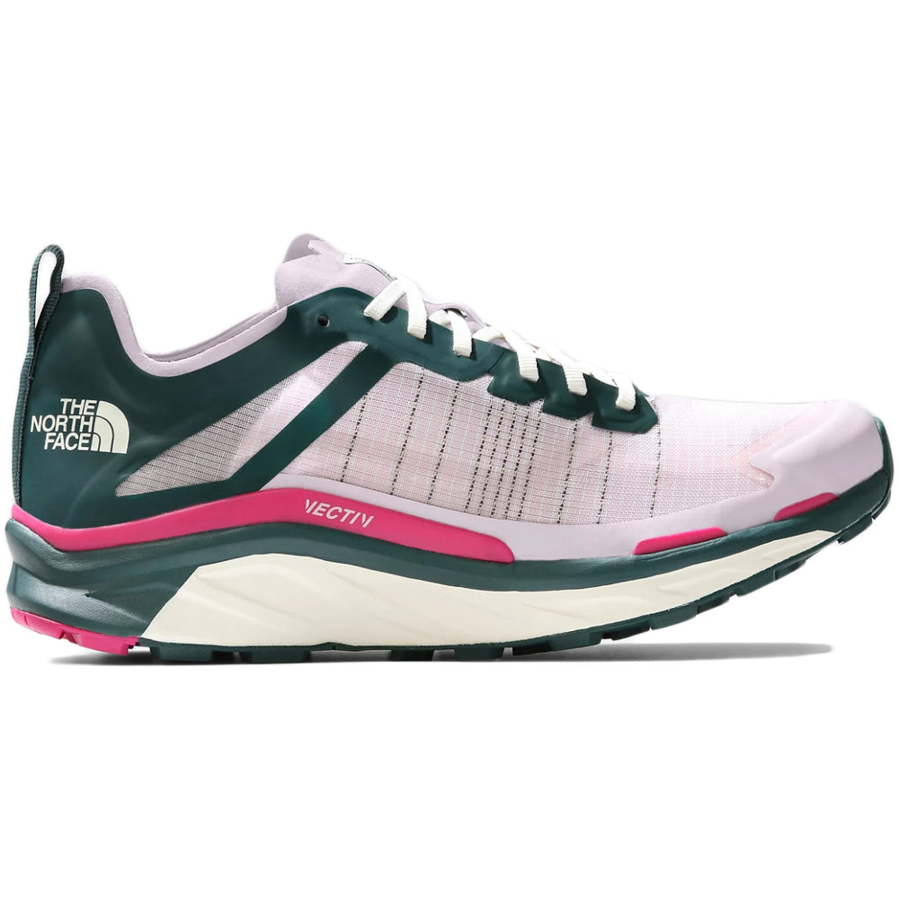 The North Face Women's Vectiv Infinite Trail Running Shoes Lavender Fog / Ponderosa Green - achilles heel