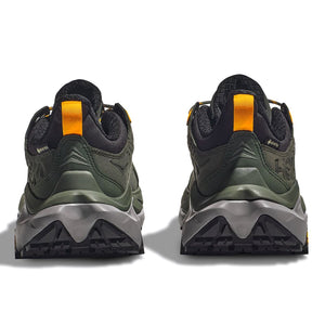 Hoka Men's Kaha 2 Low Walking Shoes Thyme / Radiant Yellow - achilles heel