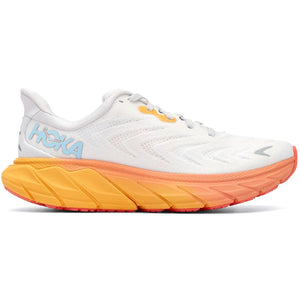 Hoka Women's Arahi 6 Wide Fit Running Shoes Nimbus Cloud / Blanc De Blanc - achilles heel