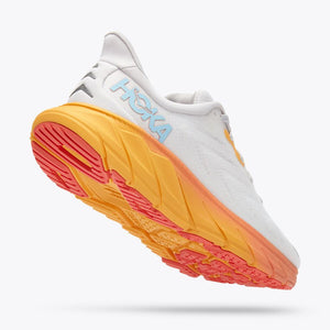 Hoka Women's Arahi 6 Wide Fit Running Shoes Nimbus Cloud / Blanc De Blanc - achilles heel