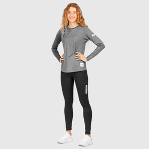 SAYSKY Women's Clean Pace Top Light Grey Melange - achilles heel