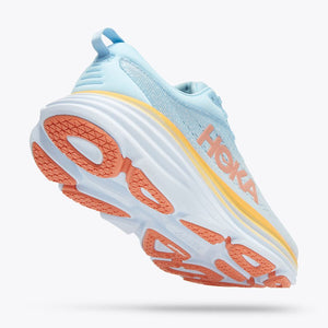 Hoka Women's Bondi 8 Running Shoe Summer Song / Country Air - achilles heel