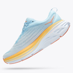 Hoka Women's Bondi 8 Running Shoe Summer Song / Country Air - achilles heel