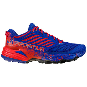 La Sportiva Women's Akasha Trail Running Shoes Royal / Cherry - achilles heel