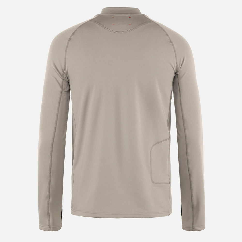 District Vision Men's Luca Thermal Fleece Top Stone - achilles heel