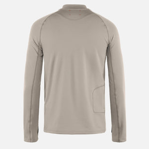 District Vision Men's Luca Thermal Fleece Top Stone - achilles heel