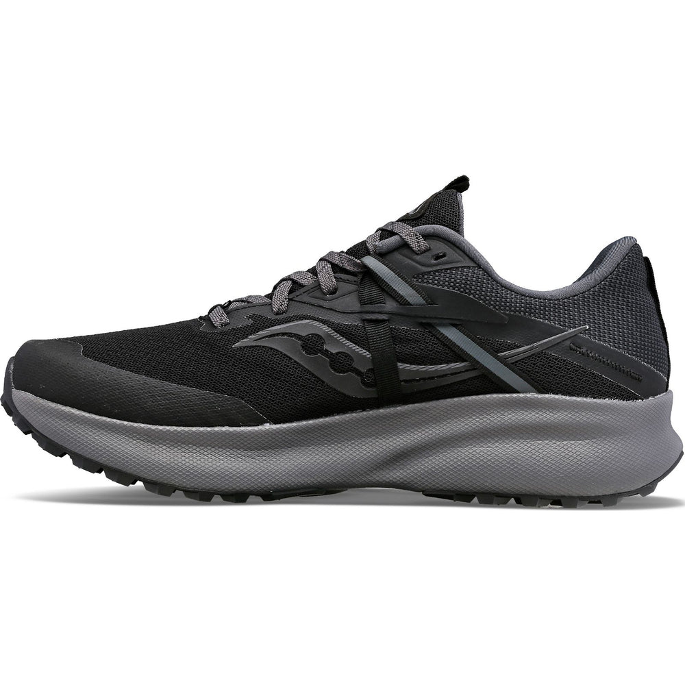 Saucony Men's Ride 15 TR GORE-TEX Trail Running Shoes Black / Charcoal - achilles heel