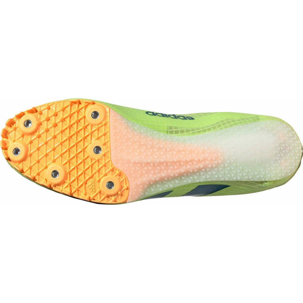adidas Sprintstar Running Spikes Legacy Pulse Lime / Real Teal / Flash Orange - achilles heel
