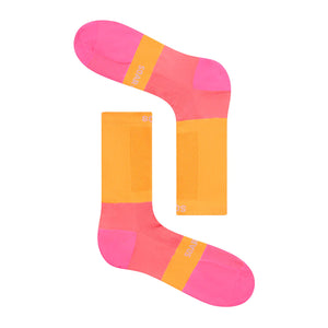 Soar Crew Socks Red / Pink - achilles heel