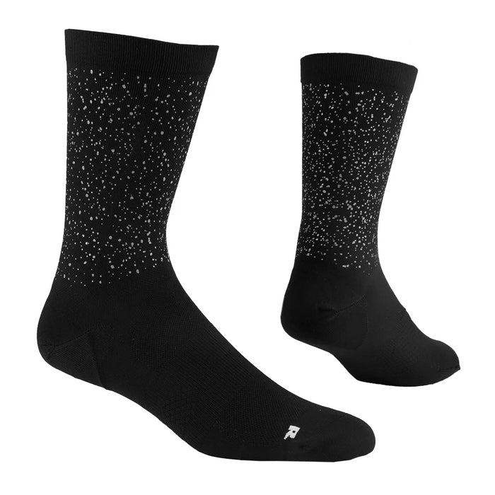 SAYSKY Reflective Combat High Socks Black Universe - achilles heel