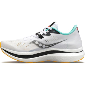 Saucony Women's Endorphin Pro 2 Running Shoes White / Vizi - achilles heel