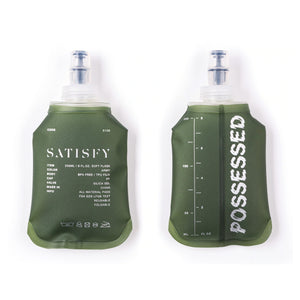 Satisfy Water Flask 250ml 2 Pack Army Green - achilles heel