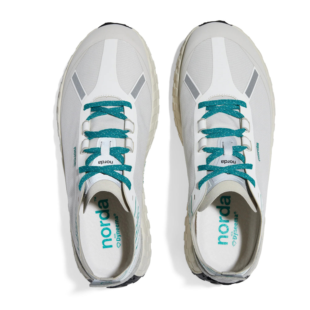 norda Men's 001 Retro Trail Running Shoes White / Forest - achilles heel