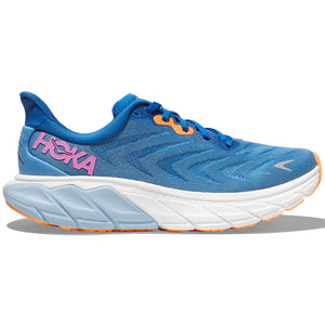 Hoka Women's Arahi 6 Wide Fit Running Shoes All Aboard / Coastal Sky - achilles heel