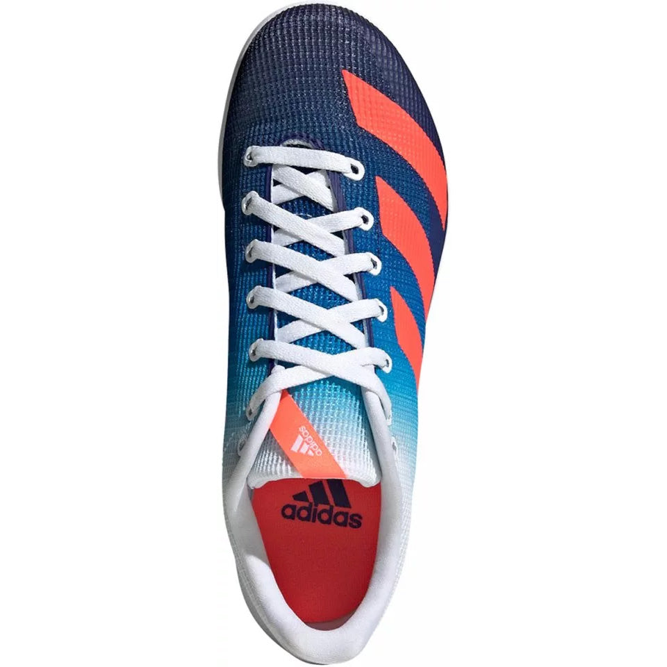 adidas Allroundstar J Running Spikes Legacy Indigo / Turbo / Blue Rush - achilles heel