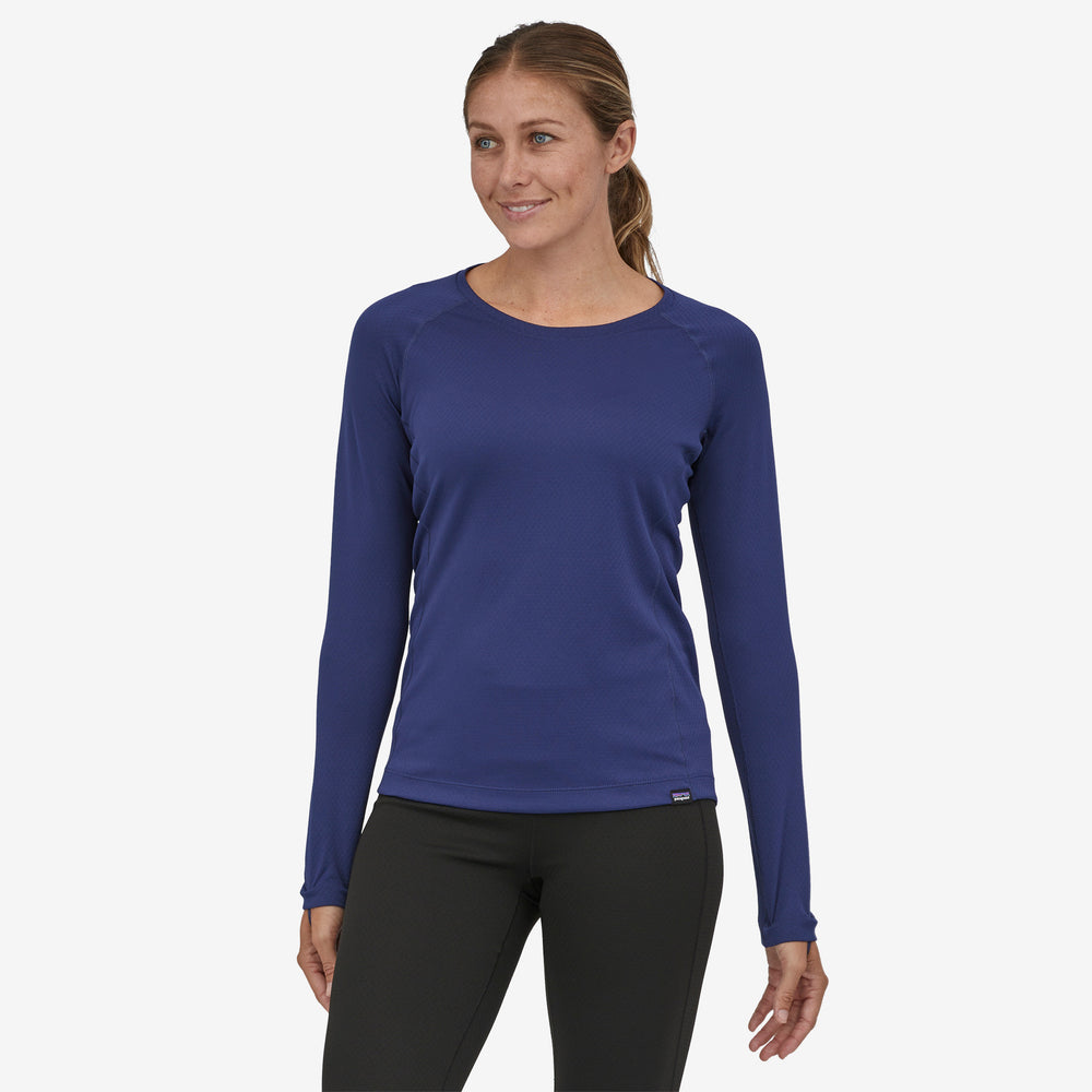 Patagonia Women's Capilene Midweight Crew Sound Blue - achilles heel