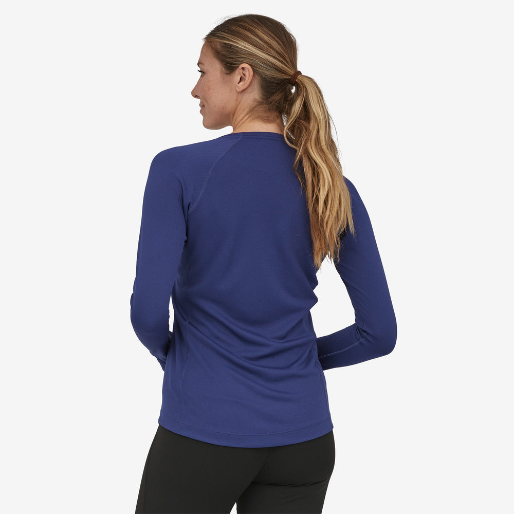 Patagonia Women's Capilene Midweight Crew Sound Blue - achilles heel