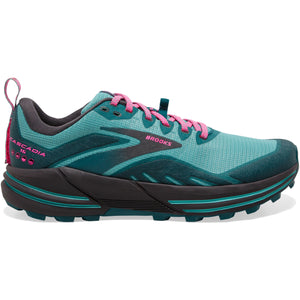 Brooks Women's Cascadia 16 Trail Running Shoes Porcelain / Blue Coral / Pink - achilles heel