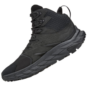 Hoka Men's Anacapa Mid GORE-TEX Walking Boots Black / Black - achilles heel