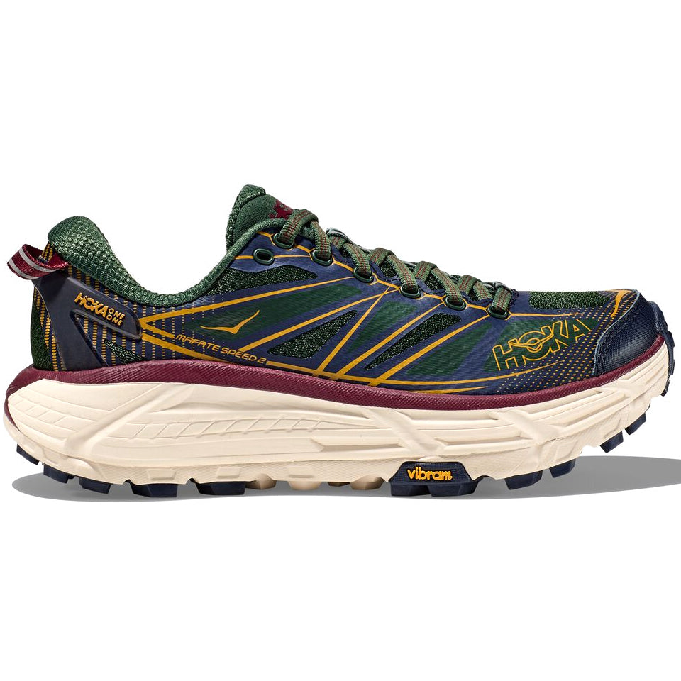 Hoka Mafate Speed 2 Origins Trail Shoes Mountain View / Outer Space - achilles heel