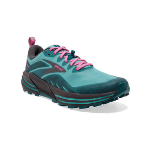 Brooks Women's Cascadia 16 Trail Running Shoes Porcelain / Blue Coral / Pink - achilles heel