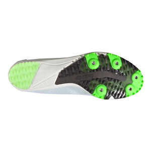 adidas Adizero XCS Running Spikes Cloud White / Night Metallic / Solar Green - achilles heel