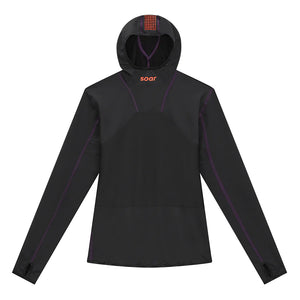 Soar Men's WoolTech Trail Top Black - achilles heel