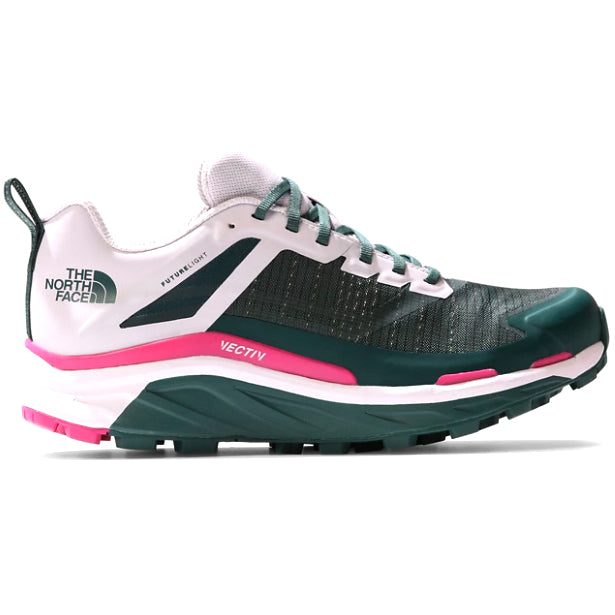 The North Face Women's Vectiv Infinite Futurelight Trail Running Shoes Ponderosa Green / Gardenia White - achilles heel