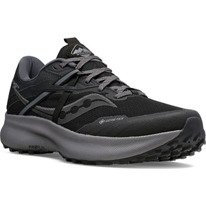 Saucony Men's Ride 15 TR GORE-TEX Trail Running Shoes Black / Charcoal - achilles heel