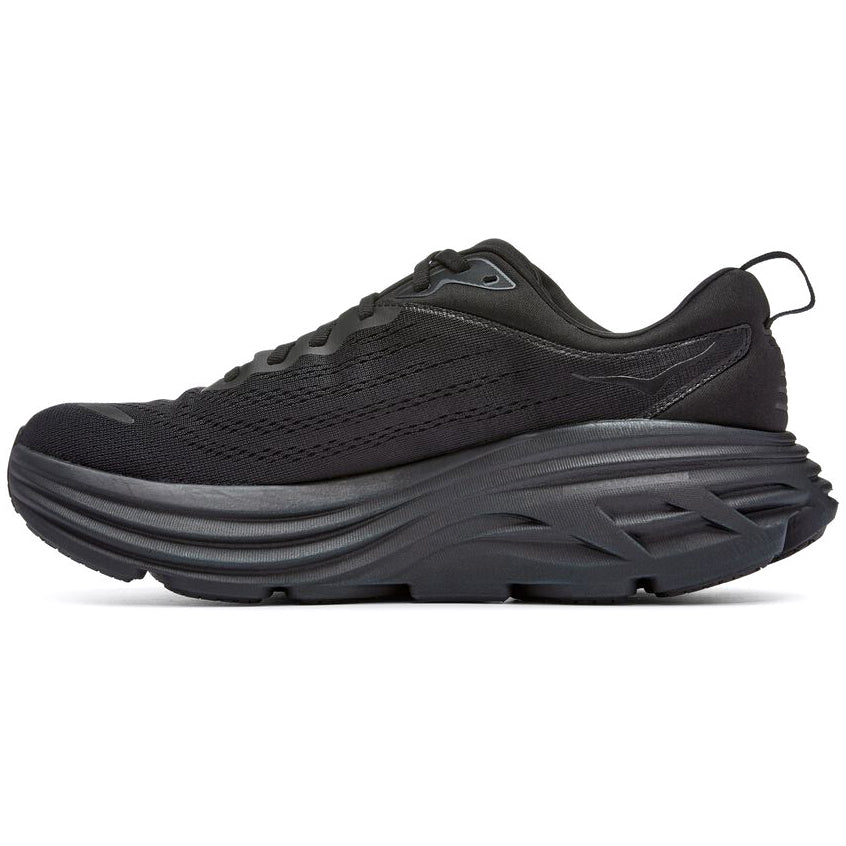 Hoka Men's Bondi 8 Running Shoes Black / Black - achilles heel