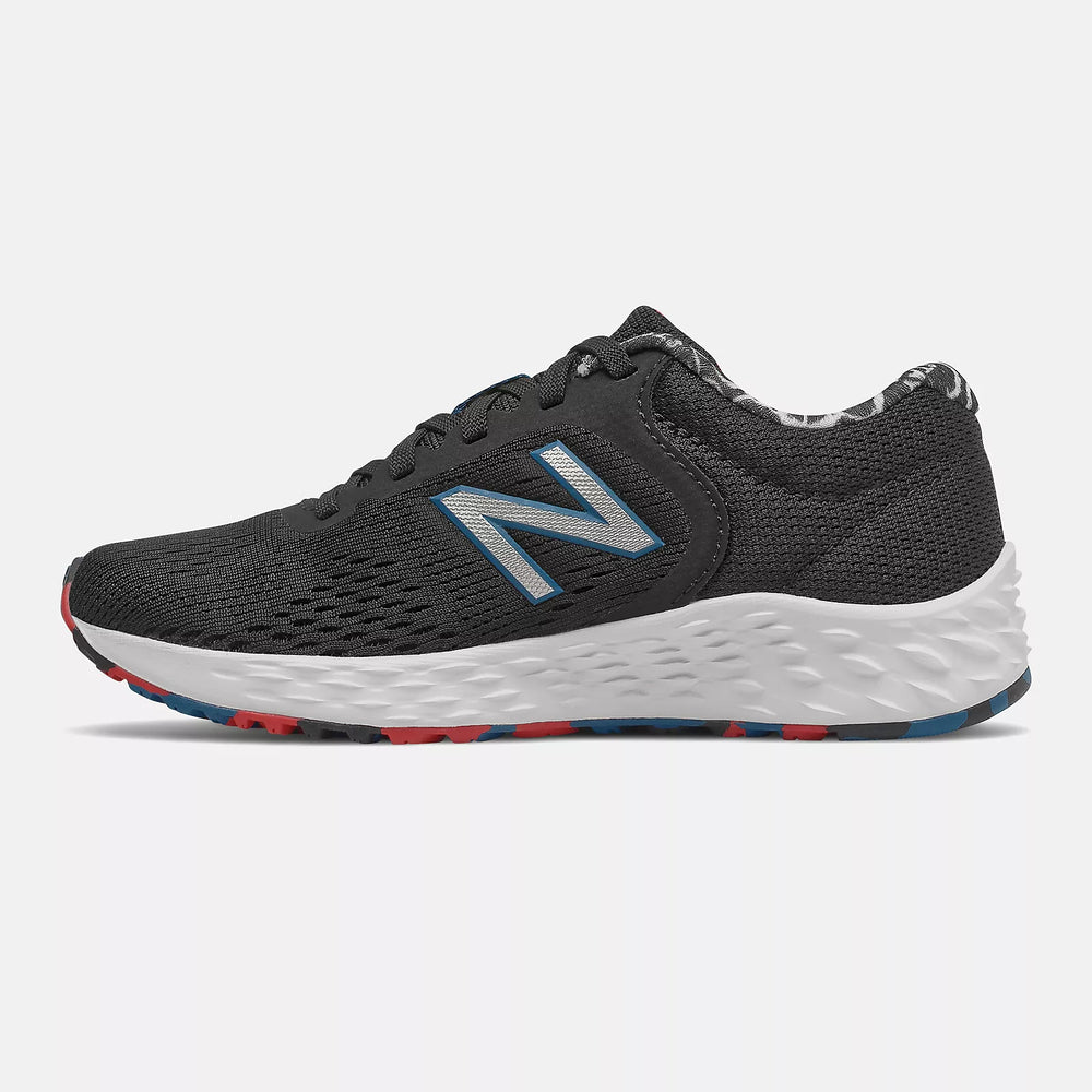 New Balance Kids Arishi v2 Lace Up Running Shoes Black / Blue - achilles heel