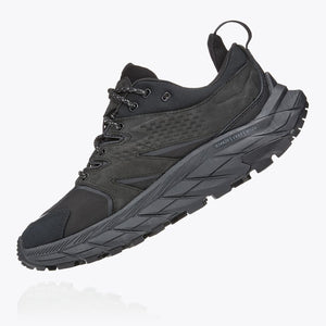 Hoka Women's Anacapa Low GORE-TEX Walking Shoes Black / Black - achilles heel