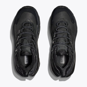 Hoka Men's Kaha 2 Low GORE-TEX Walking Shoes Black / Black - achilles heel