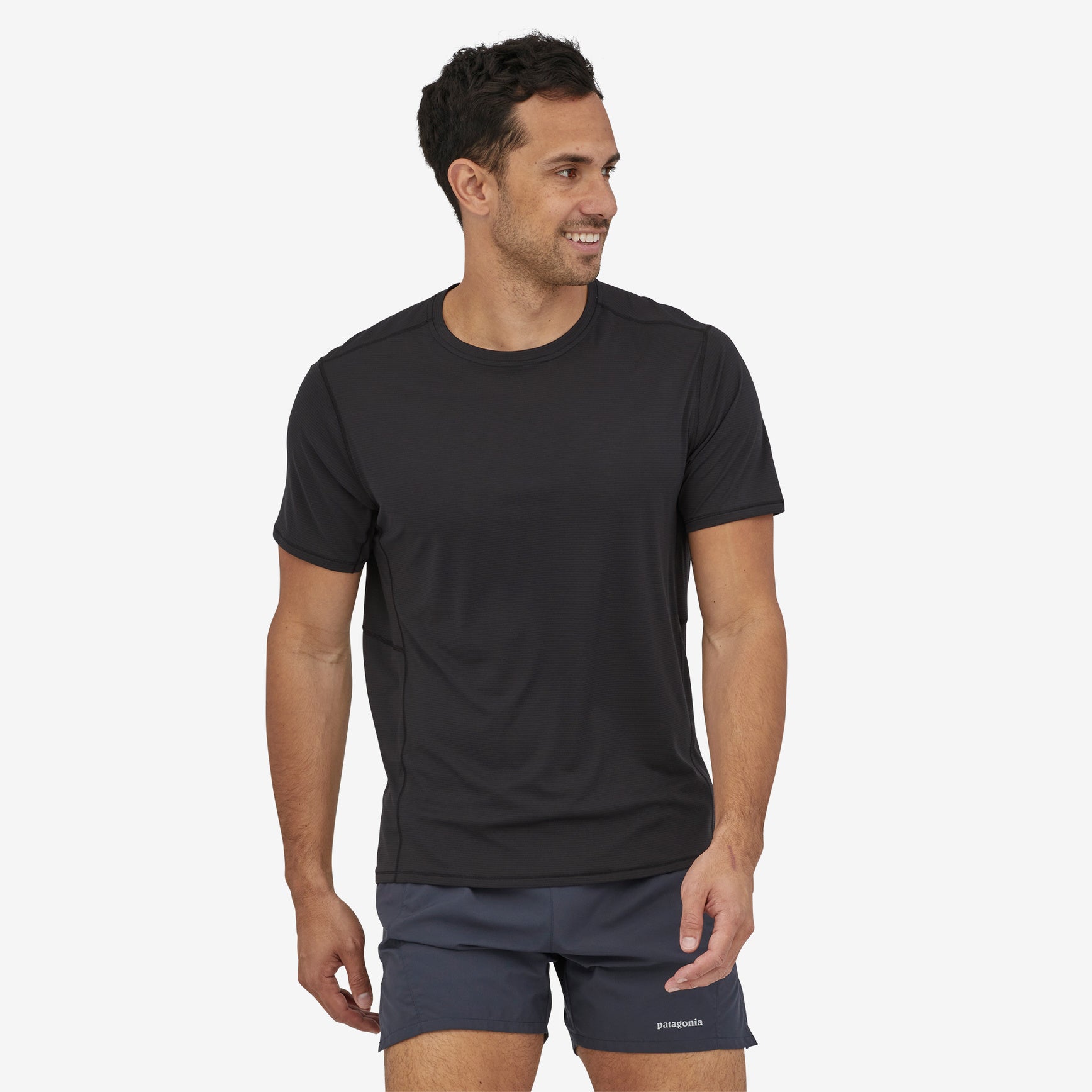 Patagonia Men's Capilene Cool Lightweight Tee Black - Achilles Heel