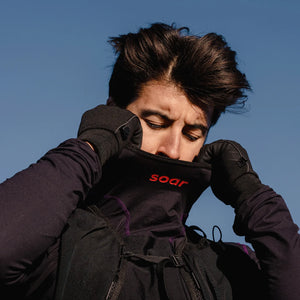 Soar Men's WoolTech Trail Top Black - achilles heel