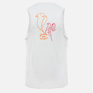 District Vision Men's Sukha Hemp Singlet White - achilles heel