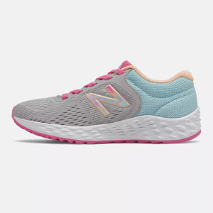 New Balance Kids Arishi v2 Slip On  Running Shoes Rain Cloud / Pale Blue - achilles heel