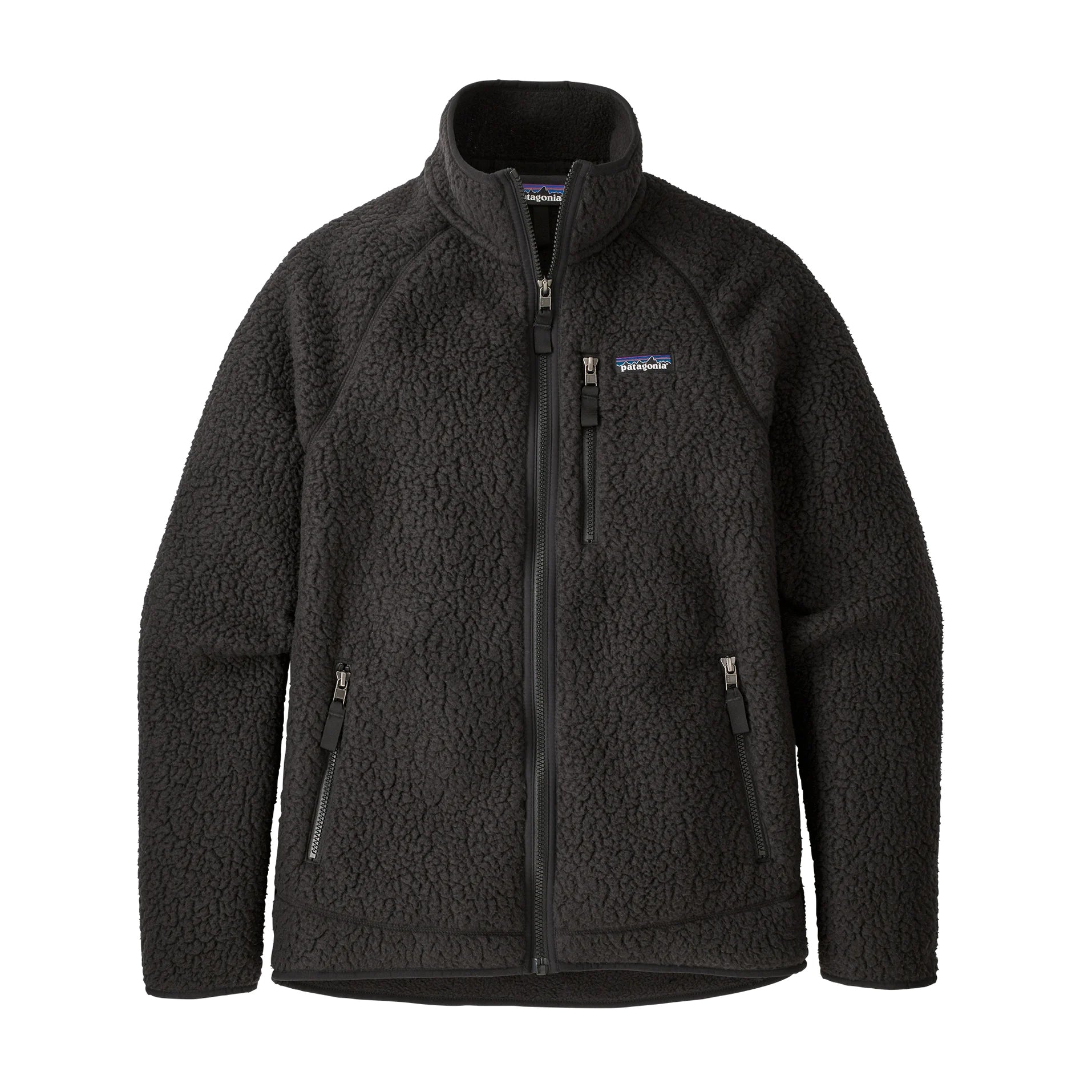 Patagonia Men's Retro Pile Fleece Jacket Black - Achilles Heel