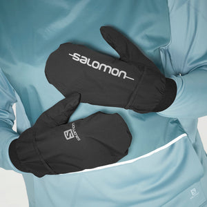 Salomon Bonatti Waterproof Mitten Black - achilles heel