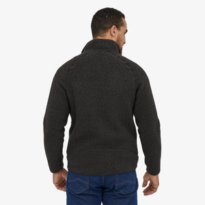 Patagonia Men's Retro Pile Fleece Jacket Black - achilles heel