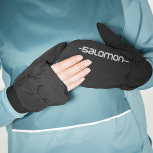 Salomon Bonatti Waterproof Mitten Black - achilles heel