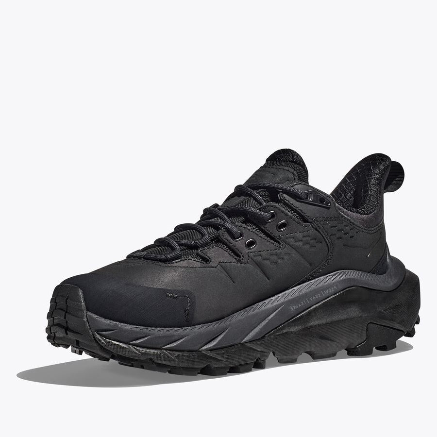 Hoka Men's Kaha 2 Low GORE-TEX Walking Shoes Black / Black - achilles heel