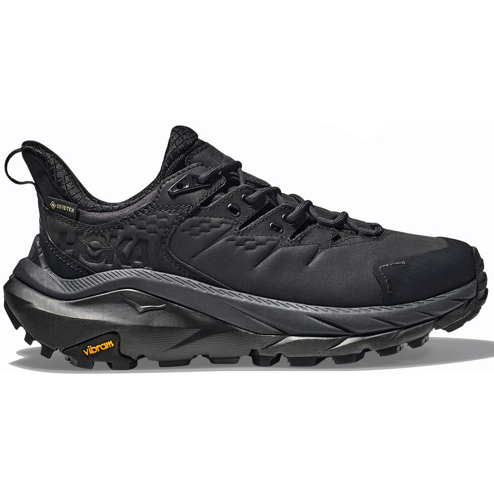 Hoka Women's Kaha 2 Low GORE-TEX Walking Shoes Black / Black - achilles heel