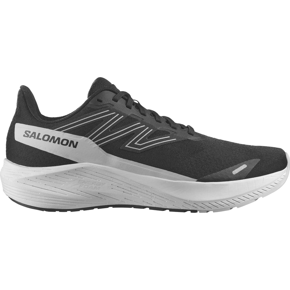 Salomon Men's Aero Blaze Running Shoes Black / White / Lunar Rock - achilles heel