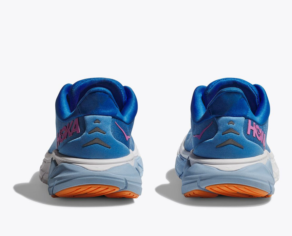 Hoka Women's Arahi 6 Running Shoes All Aboard / Coastal Sky - achilles heel